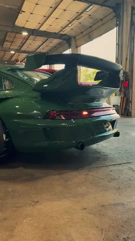 Wide body Porsche at Shaded Industries in Canton, NC